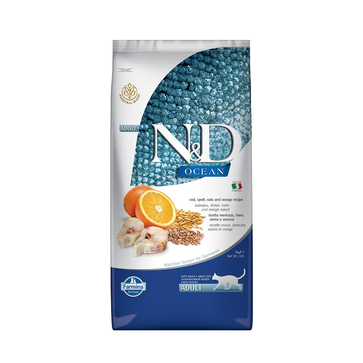FARMINA ND Cat Ocean Low Grain Bacalao 5KG