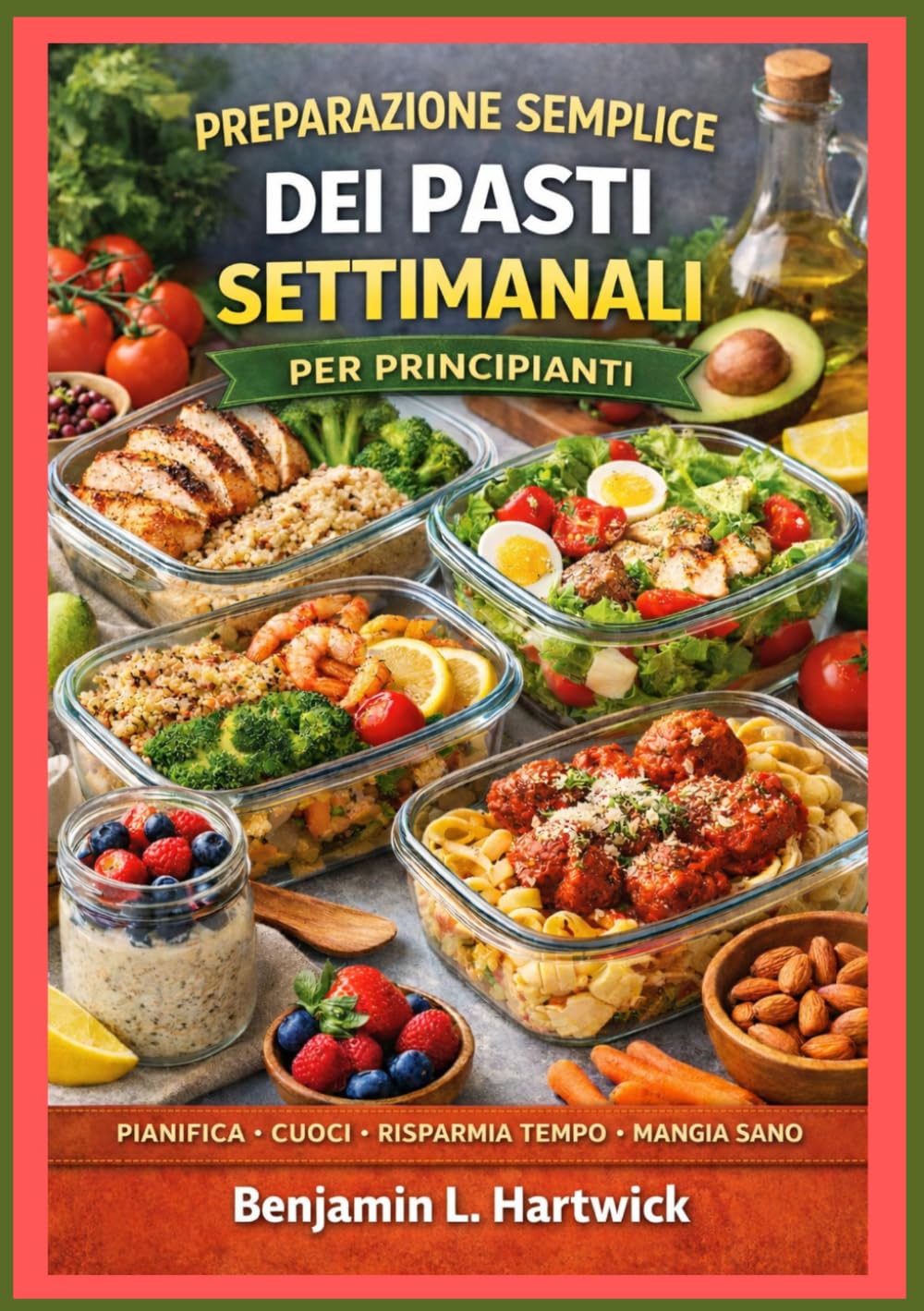 Preparazione semplice dei pasti settimanali per principianti: Come pianificare la settimana, scegliere ingredienti intelligenti, cucinare in modo ... di cucina" di Benjamin L. Hartwick)
