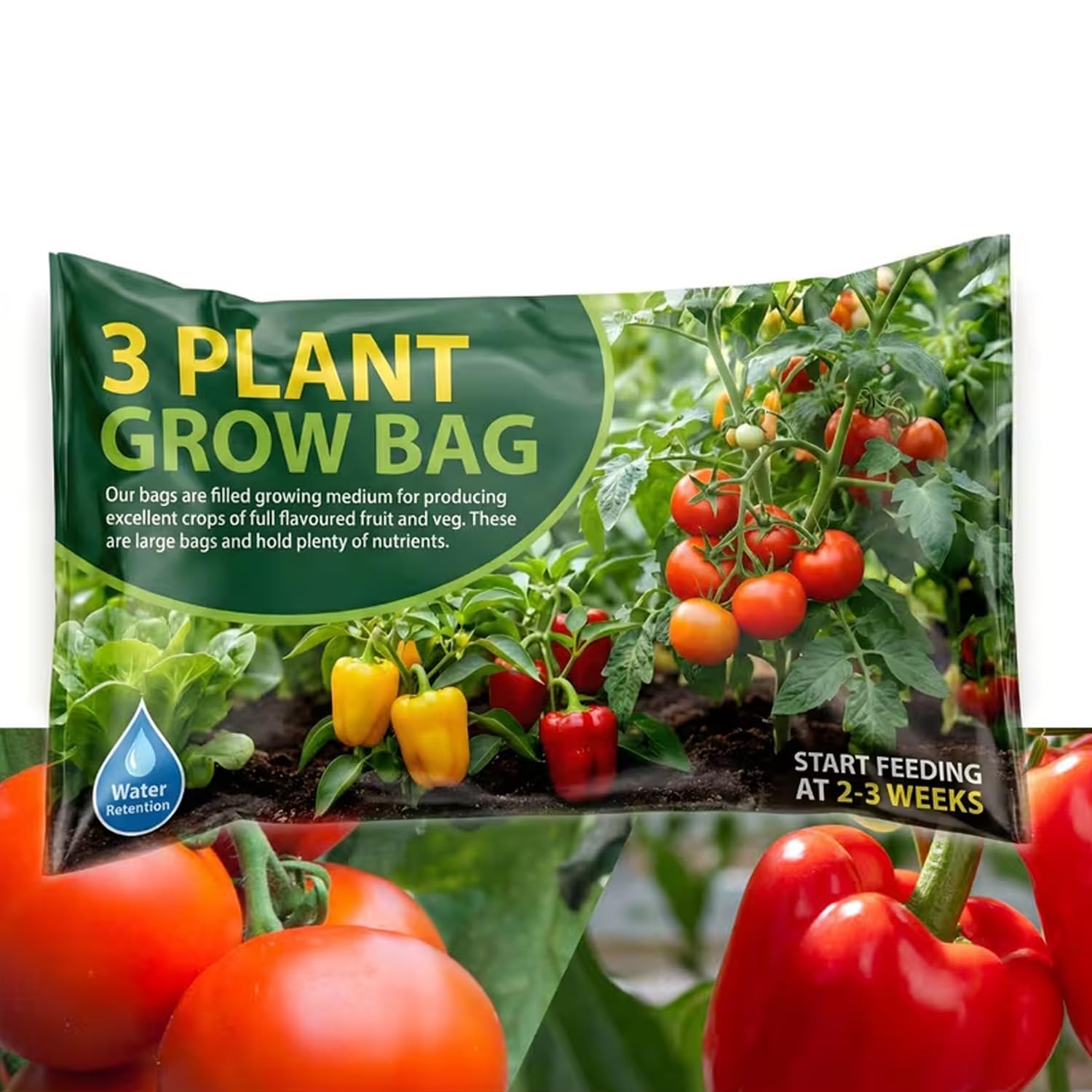 Star Supplies Brown Fruit & Veg 3 Plant Grow Bags With Balanced Nutrients For Gardening & Greenhouses (24 Litres (1 Bag))