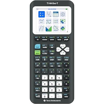 Texas Instruments TI-84 Evo-T Graphical Calculator, Python Support, Rechargeable, USB-C, Test Mode | Intuitive Bedienung, sch