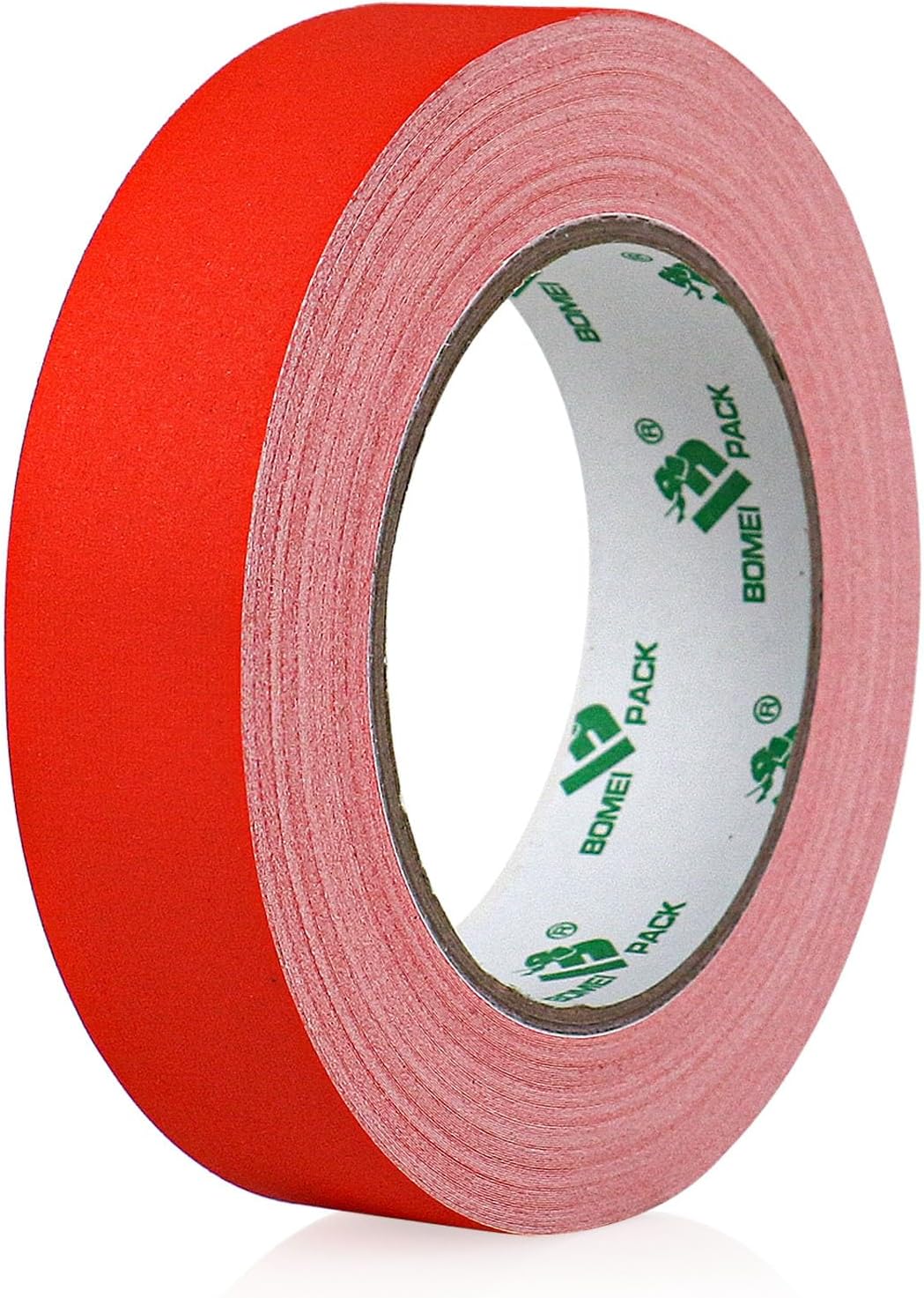 BOMEI PACK Red Gaffer Tape, Matte Non-Reflective, 1inch x 30yds No Residue Hand Tear Self-Adhesive Gaffer Tape for Labeling, Cable, Stage, Photo Studio, Painters and Duct Repair, 1 Pack