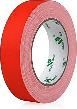 BOMEI PACK Red Gaffer Tape, Matte Non-Reflective, 1inch x 30yds No Residue Hand Tear Self-Adhesive Gaffer Tape for Labeling, Cable, Stage, Photo Studio, Painters and Duct Repair, 1 Pack