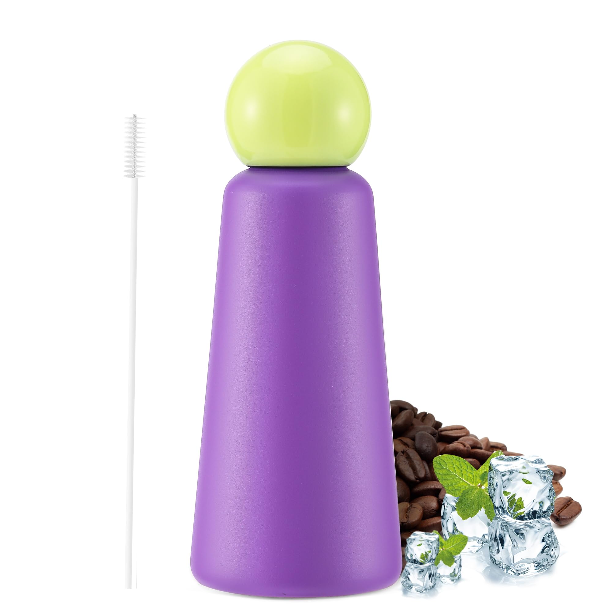 Gourde Isotherme EQARD 500ml - Garde Chaud 12h/Froid 24h - Couvercle Étanche 360° - Inox Sans BPA - Pourpre - 8