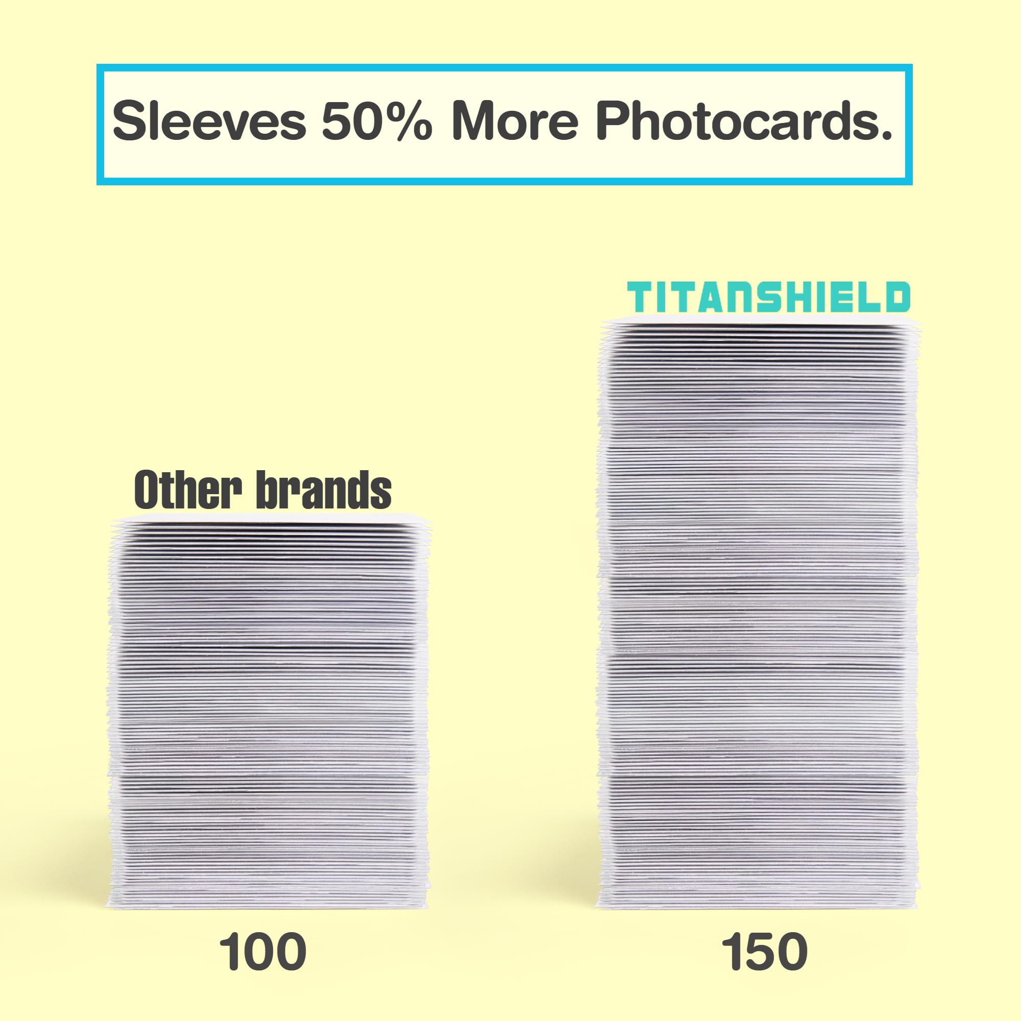 TitanShield 150ct. Premium Kpop Photocard Sleeves Card Protector Sleeves 57 x 88 mm for Albums BigaMart TitanShield 150ct. Premium Kpop Photocard Sleeves Card Protector Sleeves 57 x 88 mm for Albums BigaMart