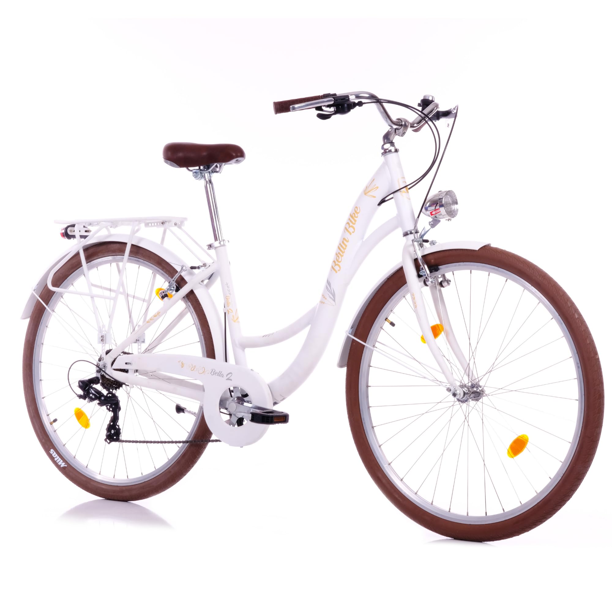 BERLIN BIKE Cityrad Bella 2 – 28 Zoll Damen Hollandrad mit Shimano 7-Gang