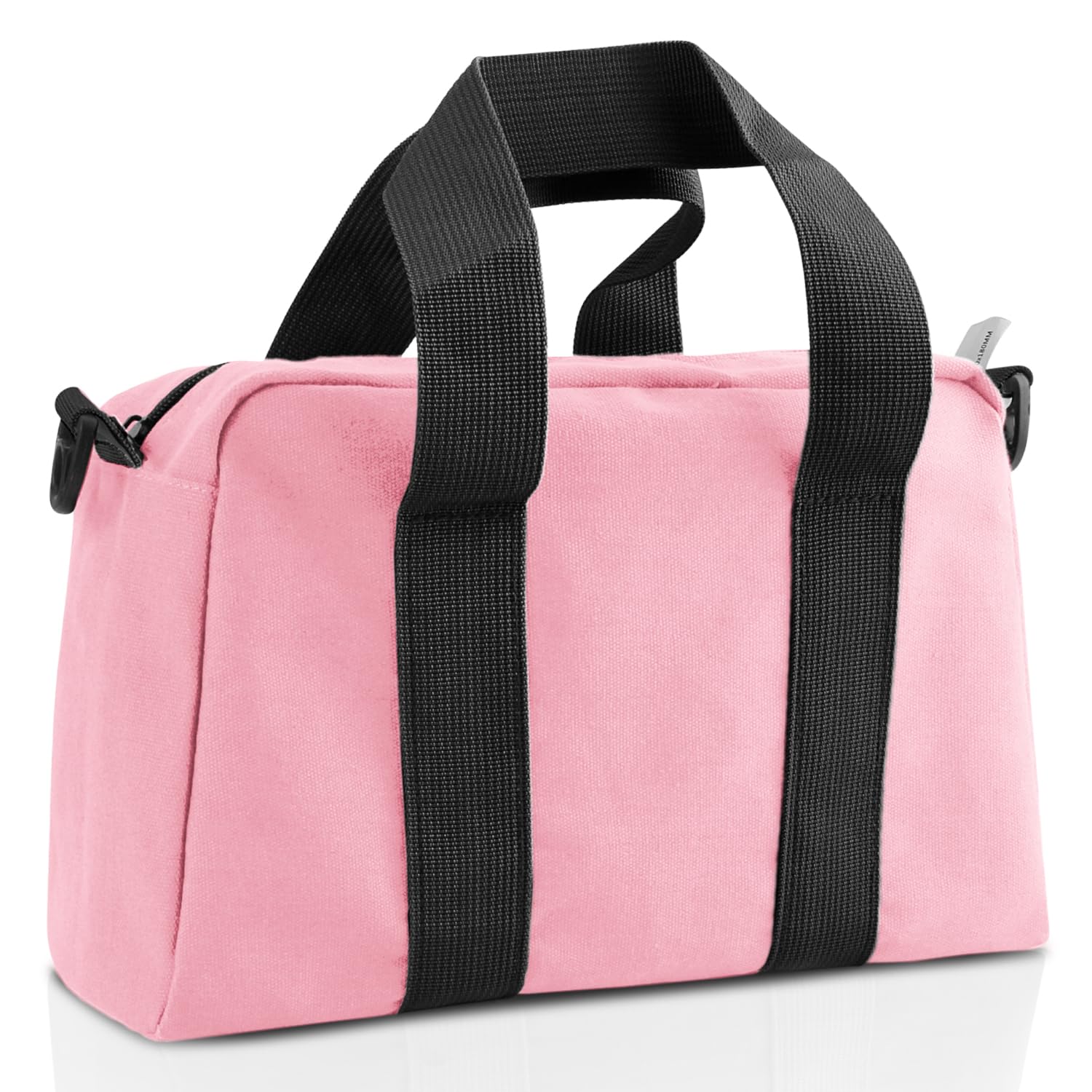 Small Tool Bag, Canvas Tool Storage Bag, Large Capacity Multipurpose Zipper Soft Tote Organizer Pouch for Electrician, Plumbing, Gardening,Tools Bags for Men (Pink, 14 Inch)