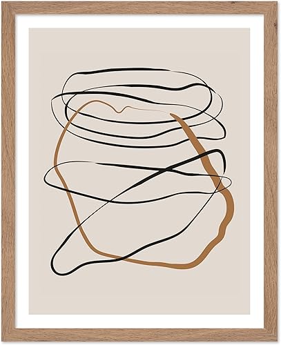 Miniatura 65 de Monem Art - Póster de formas aleatorias, impresión geométrica retro, arte abstracto, arte moderno de mediados de siglo, arte en blanco y negro, arte