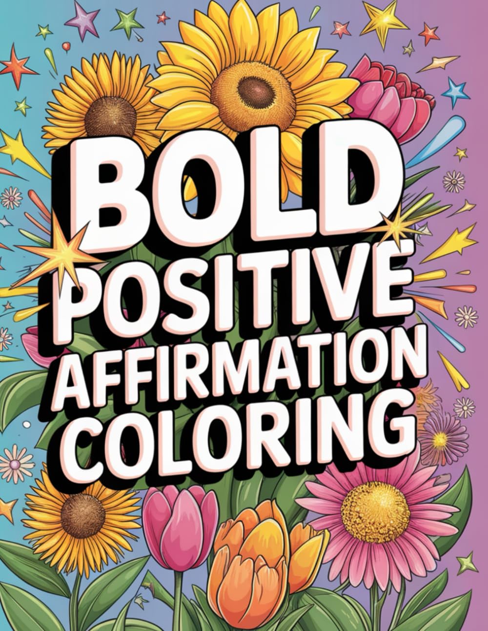 Positive Affirmations, Self-Love, Confidence & Cozy Self-Care Scenes (Bold & Easy)