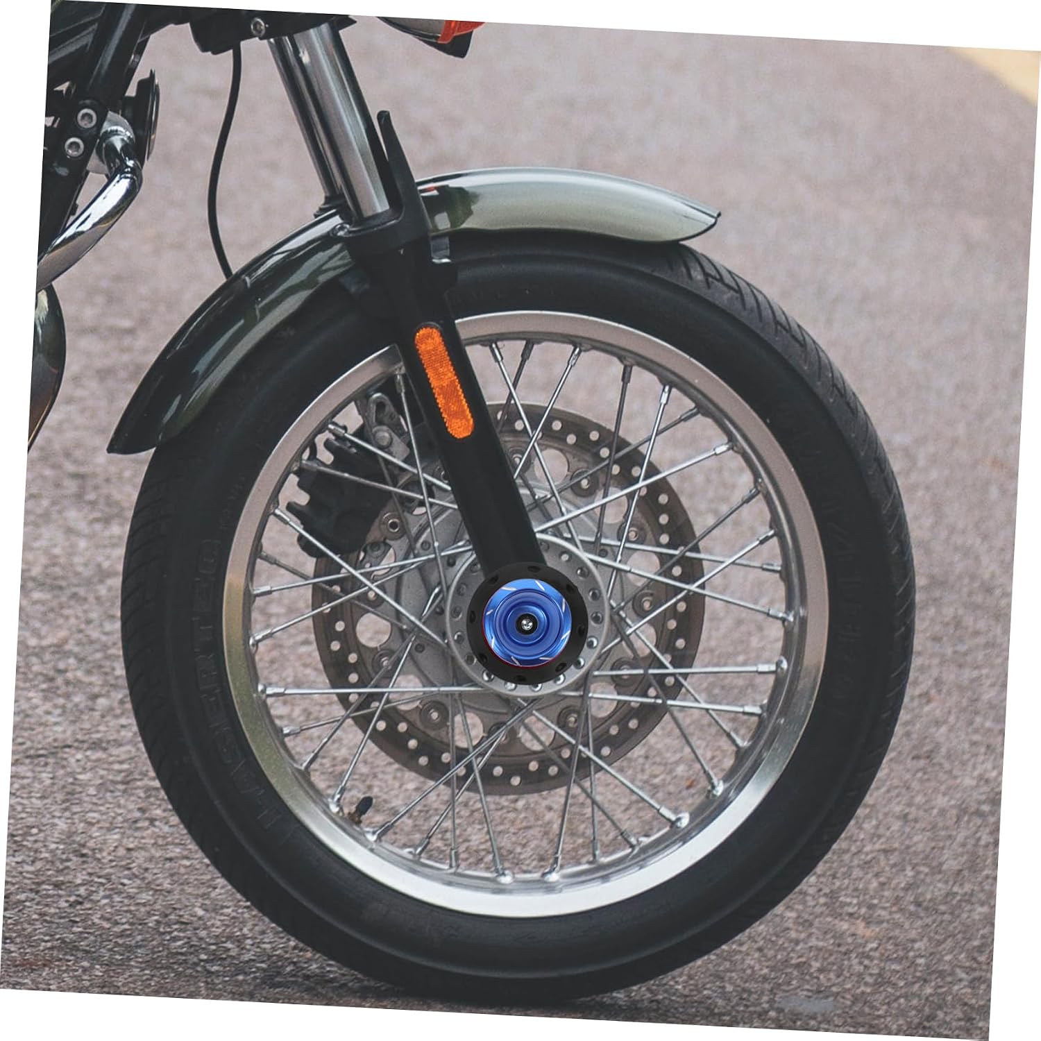 2pcs Front Fork Wheel Sliders Motorcycle Crash Protector for Scooters and Electric Design Front Wheel