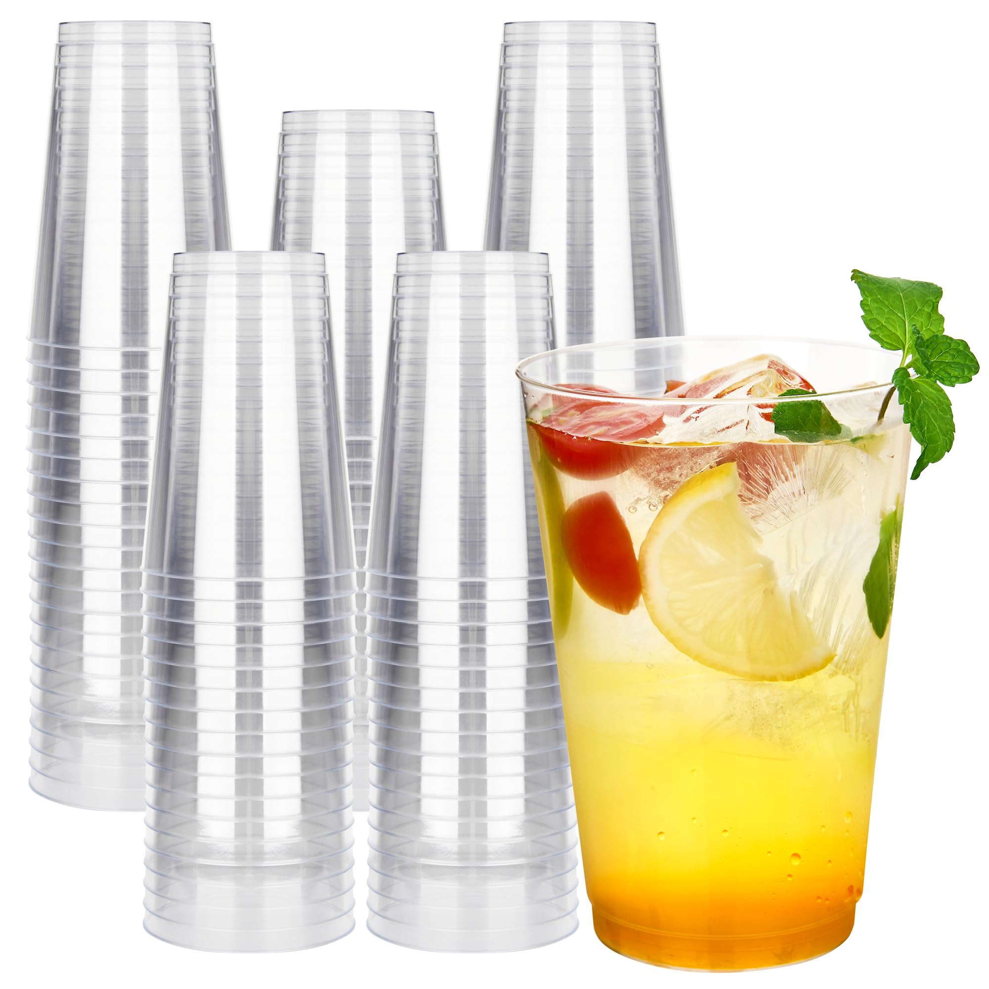 Clear Plastic Cups - 200 Pack for Parties -15