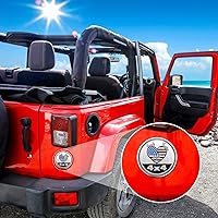 Vista 4 de Faith - Calcomanías y calcomanías para automóvil de 4 x 4, insignias de metal 3D compatibles con vehículos Jeep Wrangler, camiones y SUV