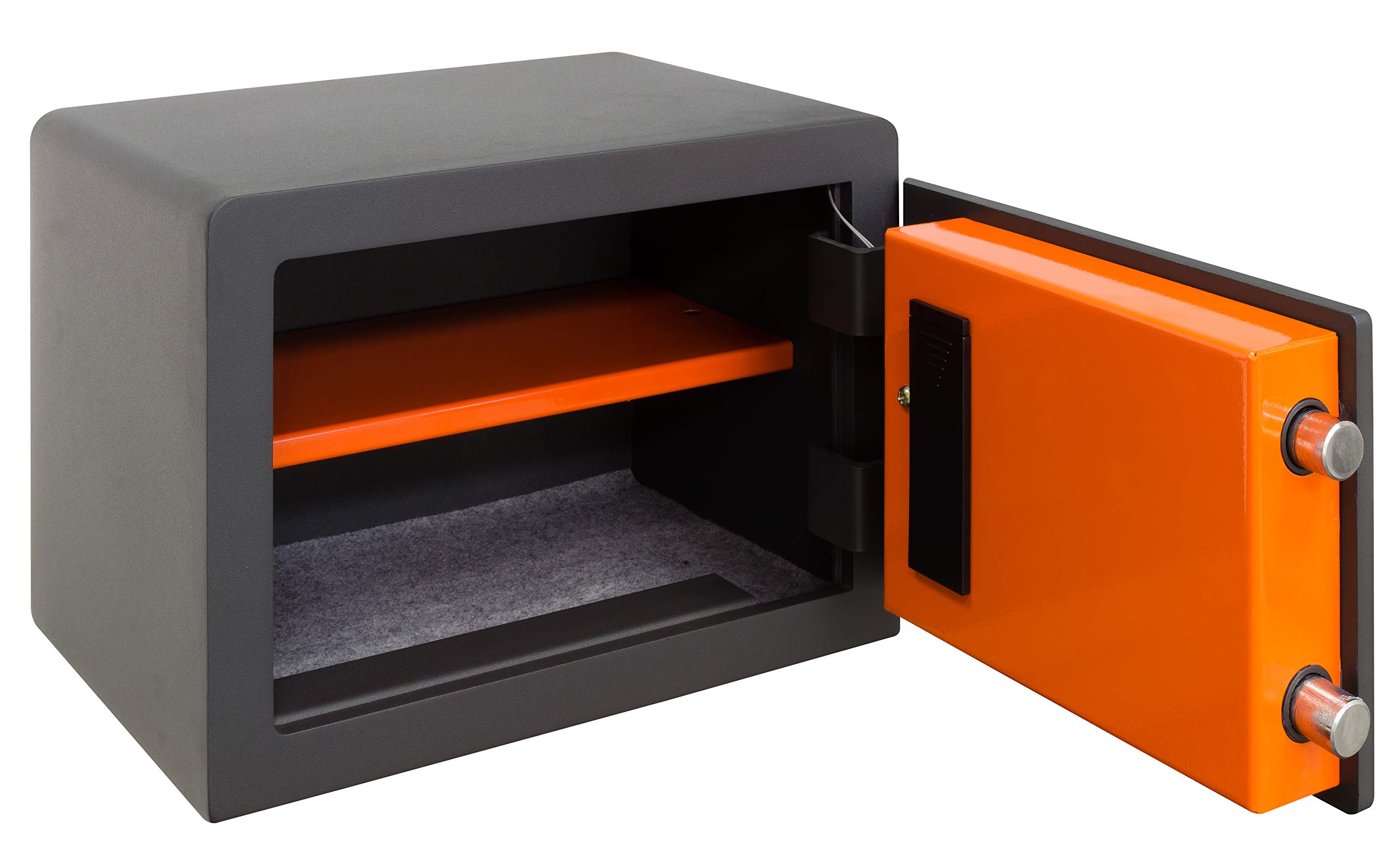 ARREGUI Plus C 180120 Caja Fuerte de Acero con codigo | Caja de Seguridad con Apertura Electronica de codigo | Caja para casa y Negocio, fácil de Usar, Alto Nivel de Seguridad | 25 x 35 x 25 cm | 15L