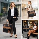 RAINSMORE Sac de vêtement pour les femmes de voyage sac de costume pour suspension & Robe Pliable Garment Duffle avec Poches & Sangle compatible avec le port