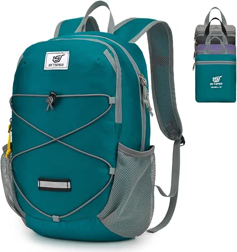 SKYSPER Small Hiking Backpack -12L Lightweight Packable Daypack for Travel