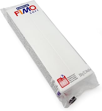 FIMO Soft 454g Polymer Modelling Clay - Oven Bake Clay - 5 x White (5 for The Price of 4)