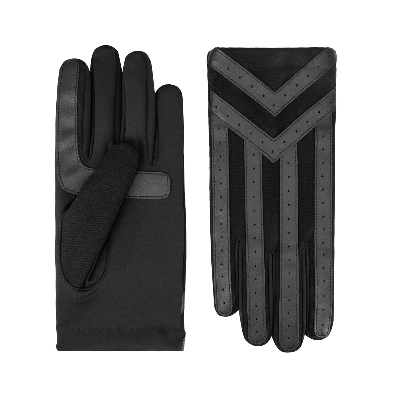 isotoner Mens Spandex Touchscreen Cold Weather Gloves