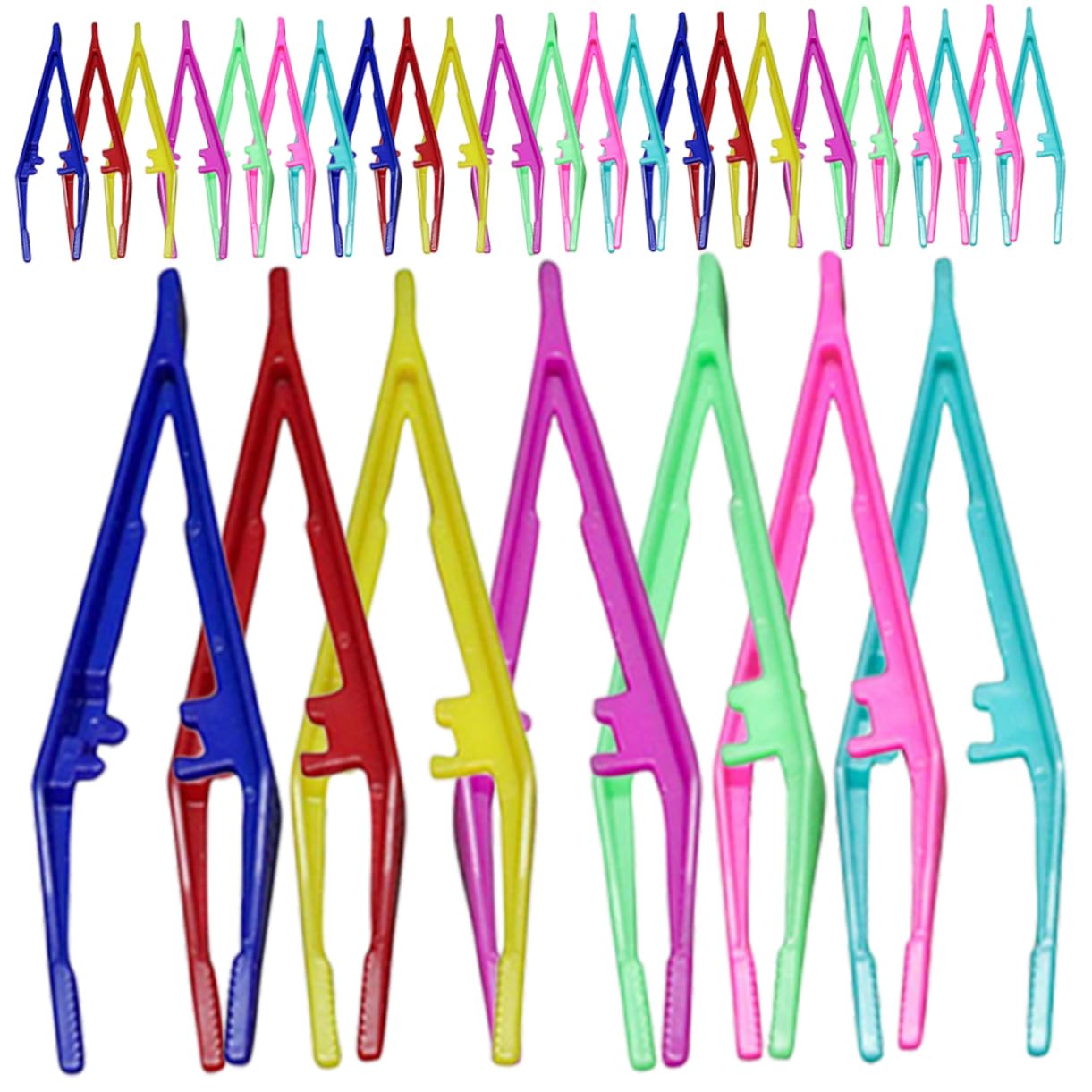 VICASKY Pp Material Eyebrow Tweezers 30pcs Kit Women's Brow Grooming Tool Comfortable to Hold