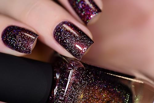 Miniatura 285 de ILNP Madison Ave Esmalte de uñas holográfico metálico rosa antiguo