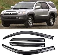 Vista 18 de Protector de lluvia Deflector de viento para montaje exterior, viseras de ventana con cinta compatible con Ford F-250 1999-2016 Super Duty