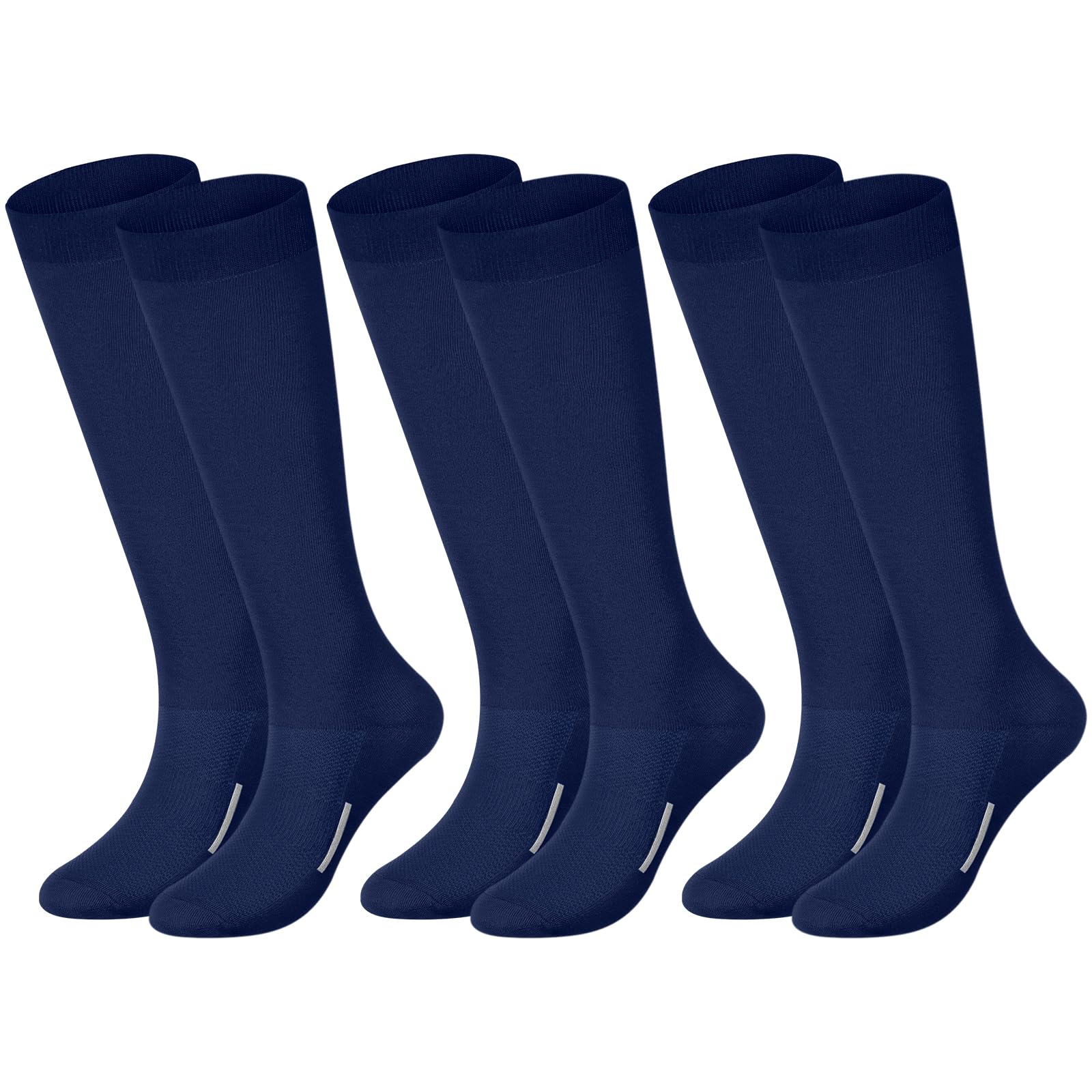 Haysandy 3 Pairs Baseball Socks Bulk Softball Youth