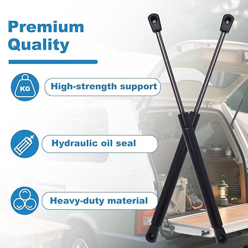 Miniatura 4 de C16-06389 14 pulgadas 24LB/107N Camper Shell Lift Supports, Struts Shocks Gas Spring C16-06389 2 paquetes