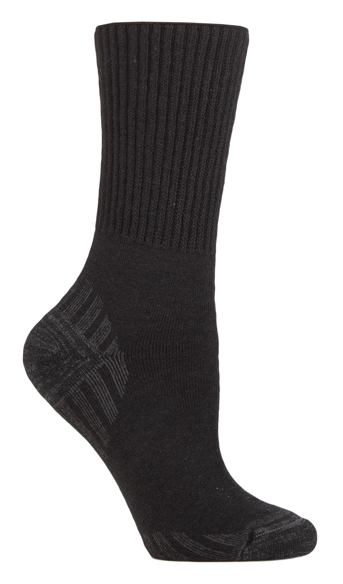 Iomi Unisex Black Diabetic Wool Boot Socks For Hiking