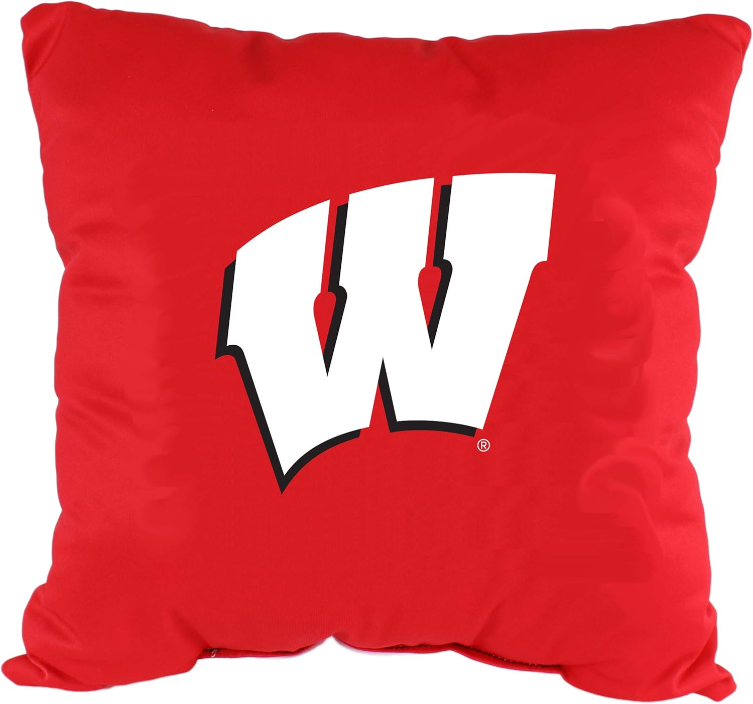 College Covers Everything Comfy Wisconsin Badgers 16" Decorative Pillow Reversible 2 Unique Sides