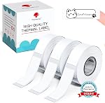 Phomemo D30 Label Maker Continuous Label Tape, Black on Mint Green, Light Orange, Lavender Purple Long Sticker Thermal Paper Self-Adhesive Label Tape, 15 x 6m (19/32 x 2367/32) Long Tape, 3 Rolls