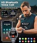FITFLEX Smart Watch pour les hommes avec 100+ Suivi sportif,1.43" AMOLED Smartwatch écran pour les hommes avec appel/notification Bluetooth, IP68 Montre de fitness imperméable avec moniteur de sommeil pour Android iOS,3 Feuilles