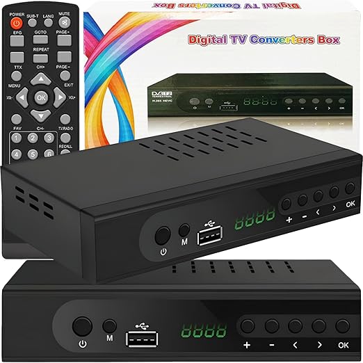 Retoo DVBT2 Receiver mit HDMI Full HD 1080p, Digital Empfänger mit H