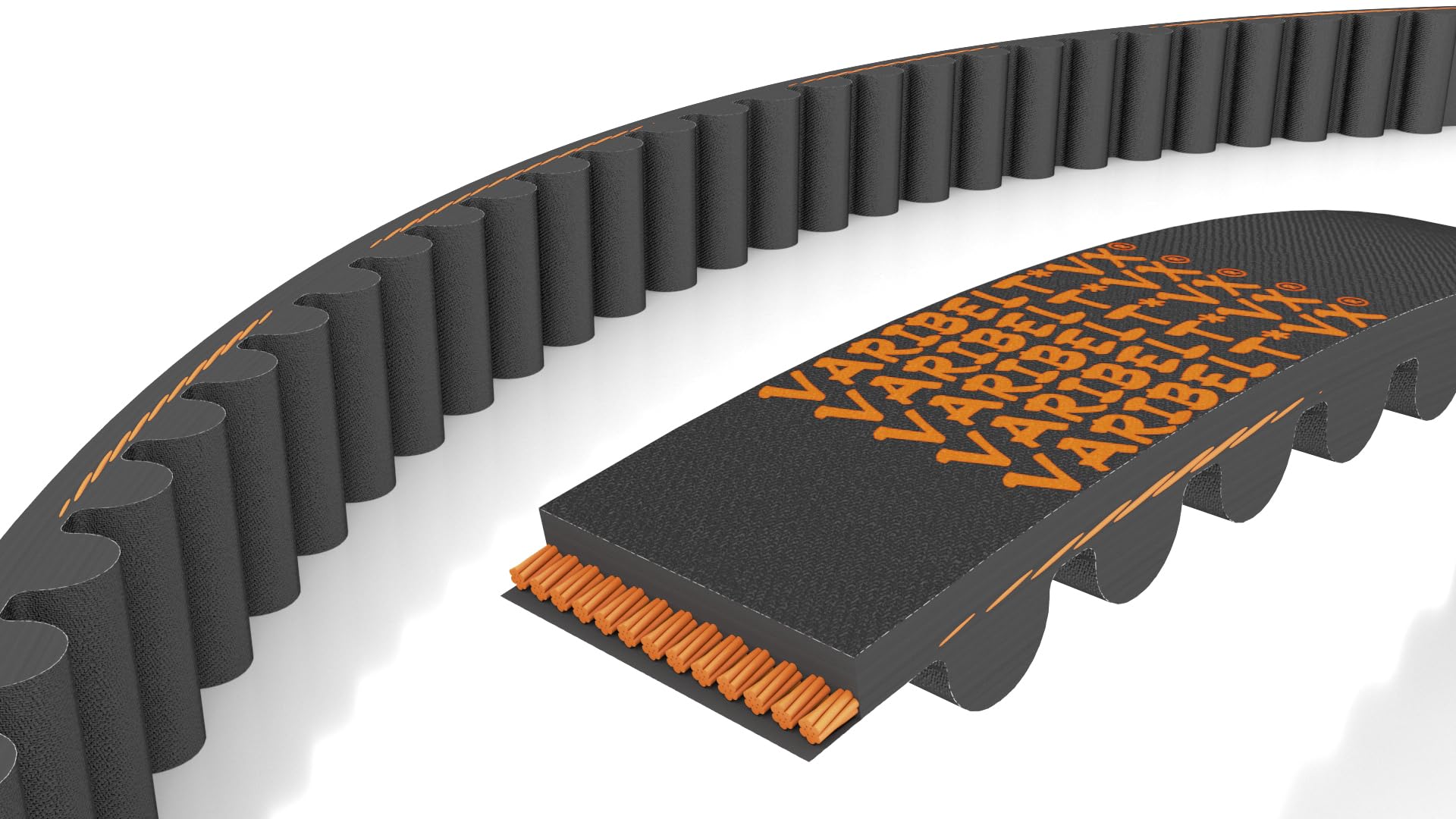 Varibelt VX 410-5M-9 Timing Belt: 5M Profile, 410 mm Pitch Length, 82 Teeth, 9 mm Width