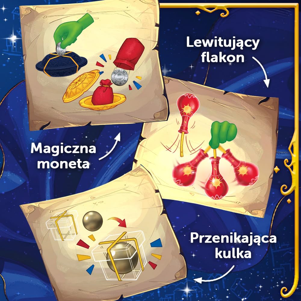 Trefl - Magiczne Sztuczki, Spy Guy, Mega Skarbiec Magika | Dla Dzieci 6+, Zestaw Iluzjonisty, Rekwizyty do Sztuczek, Magia, Wysoka Jakość, Rodzina Treflików, Kreatywna Zabawa