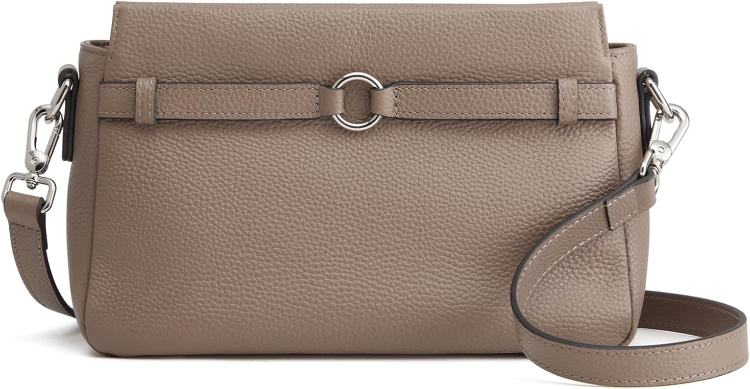 S-ZONE Leather Crossbody Bags for Women Cross Body Shoulder Purses Small Trendy