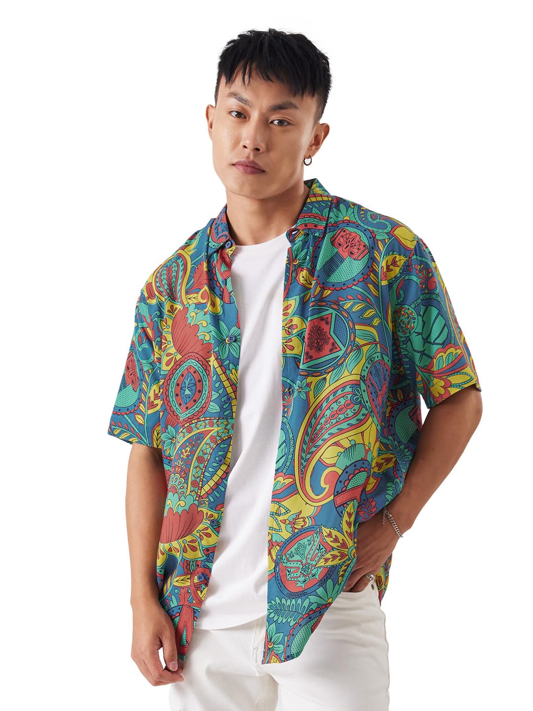 Sponsored Ad - Official Marvel: Funk Men and Boys Regular fit Graphic Half Sleeve Rayon Multicolored Summer Shirts Shirt For Men Casual Half Sleeves Regular Fit Printed Stylish Latest Cotton Party W