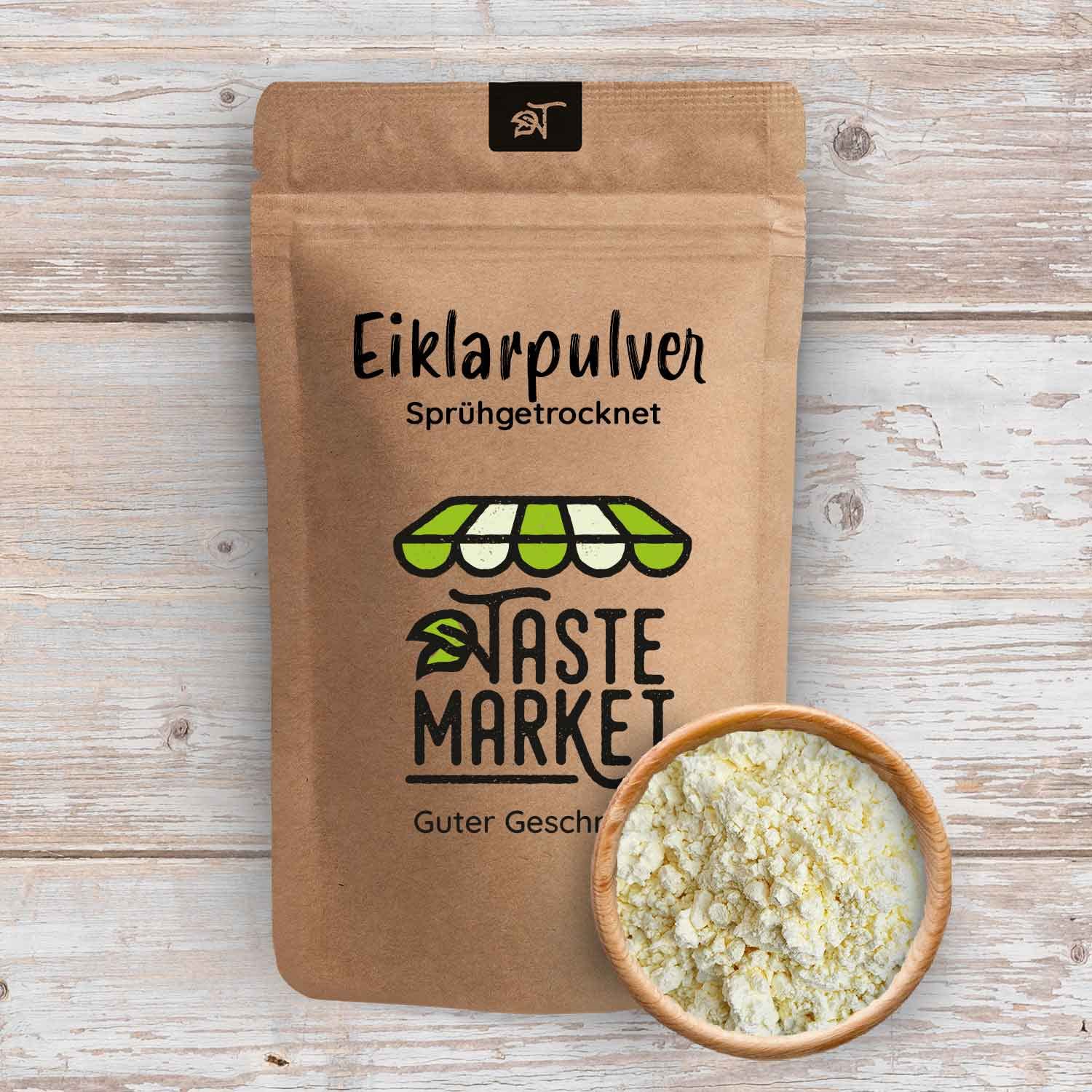 Eiklarpulver 2 kg GRÖßENAUSWAHL | Ei Pulver | Eiweißpulver | Taste Market | Eipulver | Eiweiss Pulver