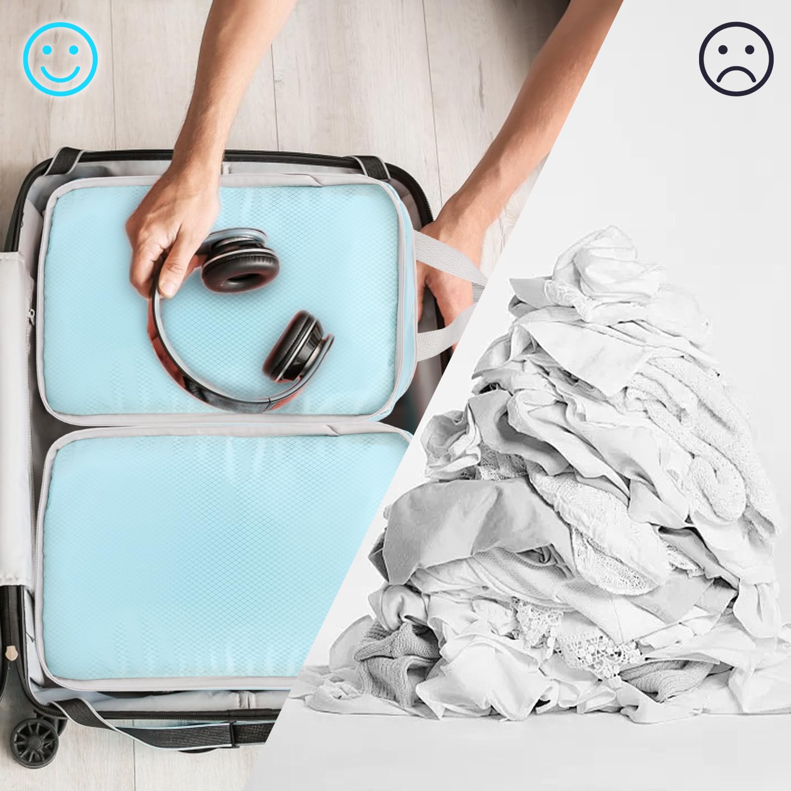 For Luggage Organizer Per Valigia Set Di Cubi Compressibili