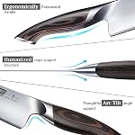 HOSHANHO 16-Piece Couteau, Couteaux de cuisine en acier inoxydable à haute teneur en carbone, Ultra Couteau de chef Sharp ensemble avec aiguiseur