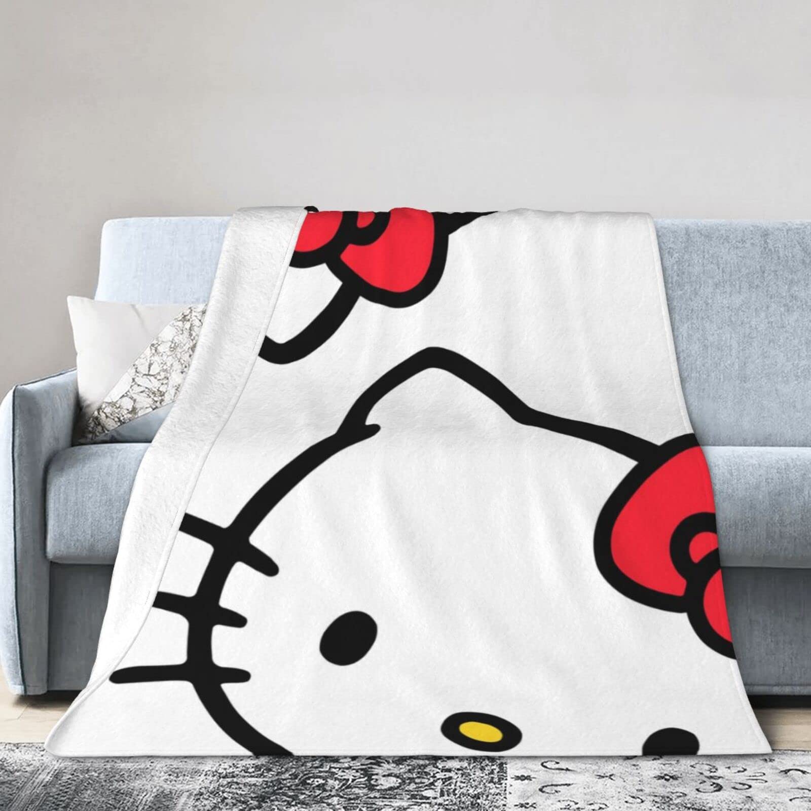 NianduNiandu Cartoon Cute Cat Pattern Blanket Soft Cozy Portable Fuzzy Throw Blankets for Sofa Bed 50''x40''