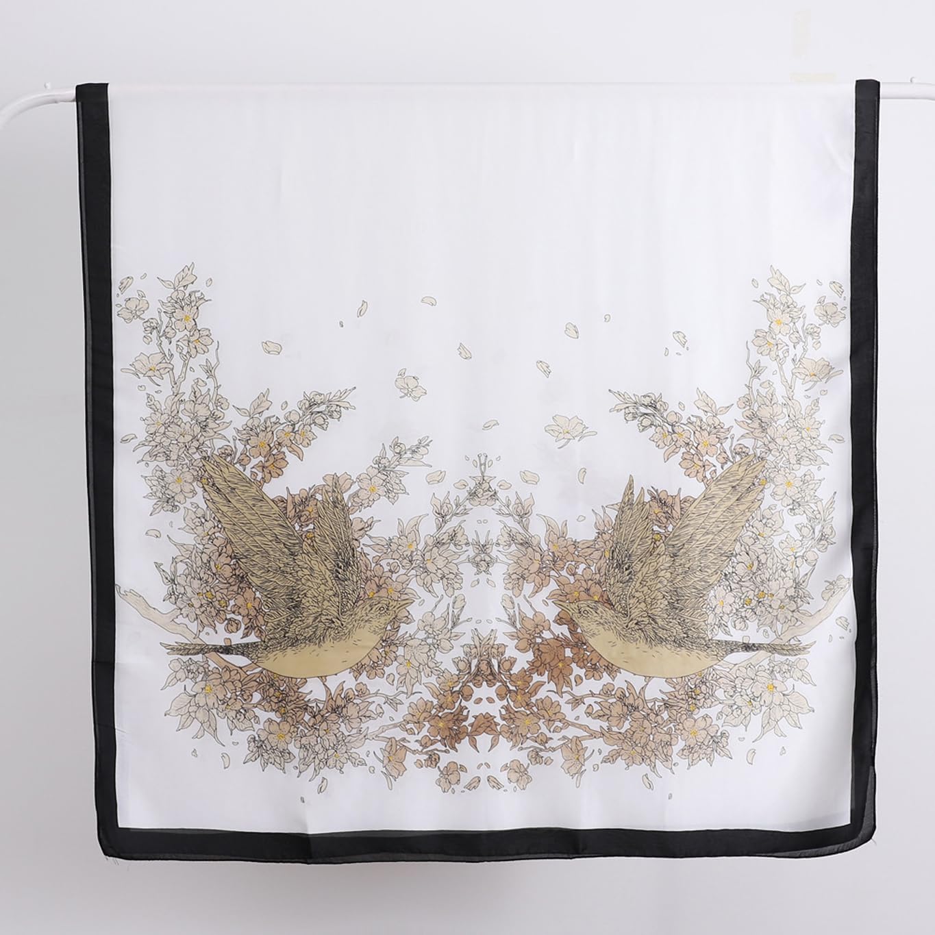 Silk Scarf Mulberry Silk Fashion Scarves Long Lightweight Shawl Wrap … - Image 5