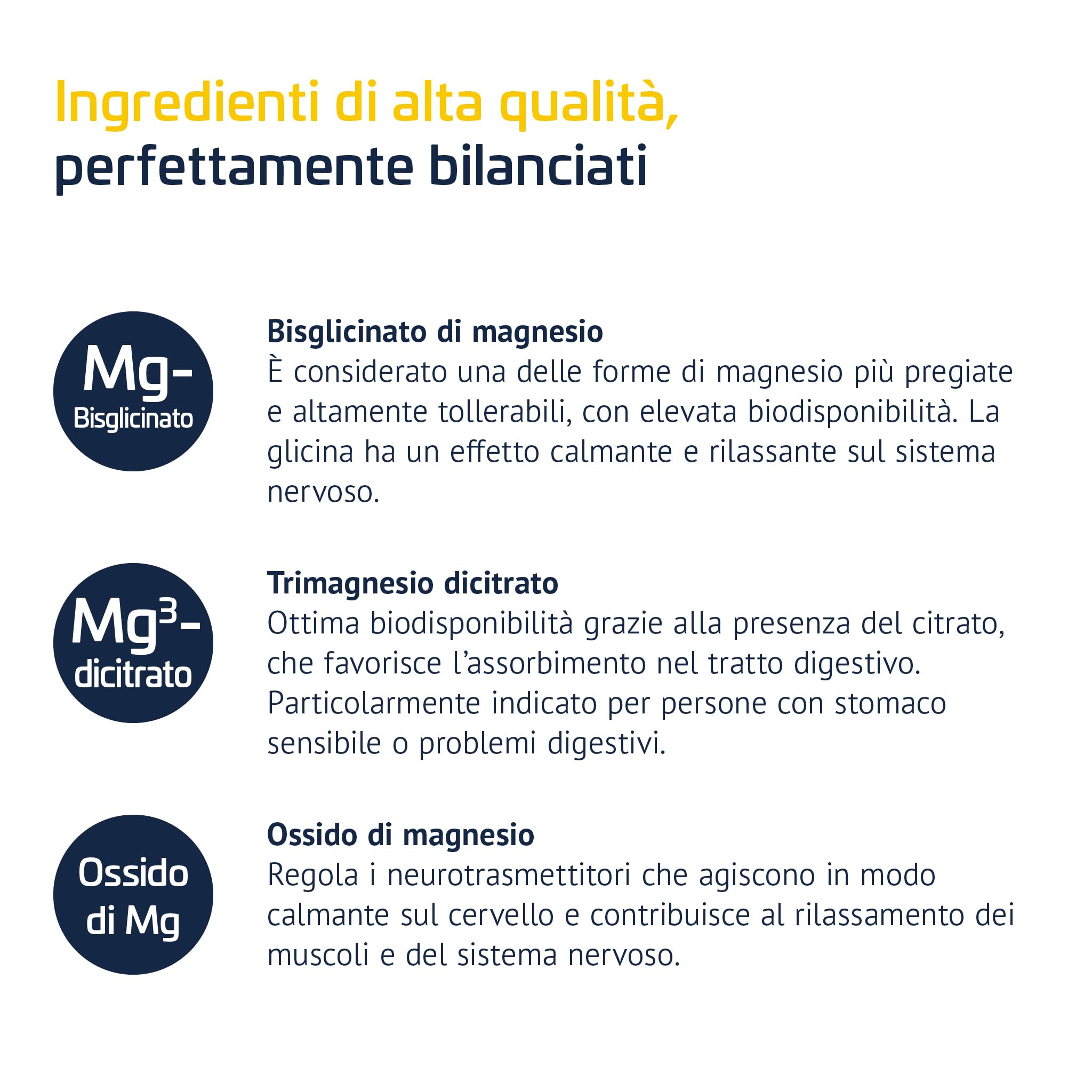 Mavosten® Magnesio [60 capsula] – complesso premium ad alto dosaggio con magnesio bisglicinato | elevata biodisponibilità | testato in laboratorio | vegano | dallo specialista del sistema nervoso
