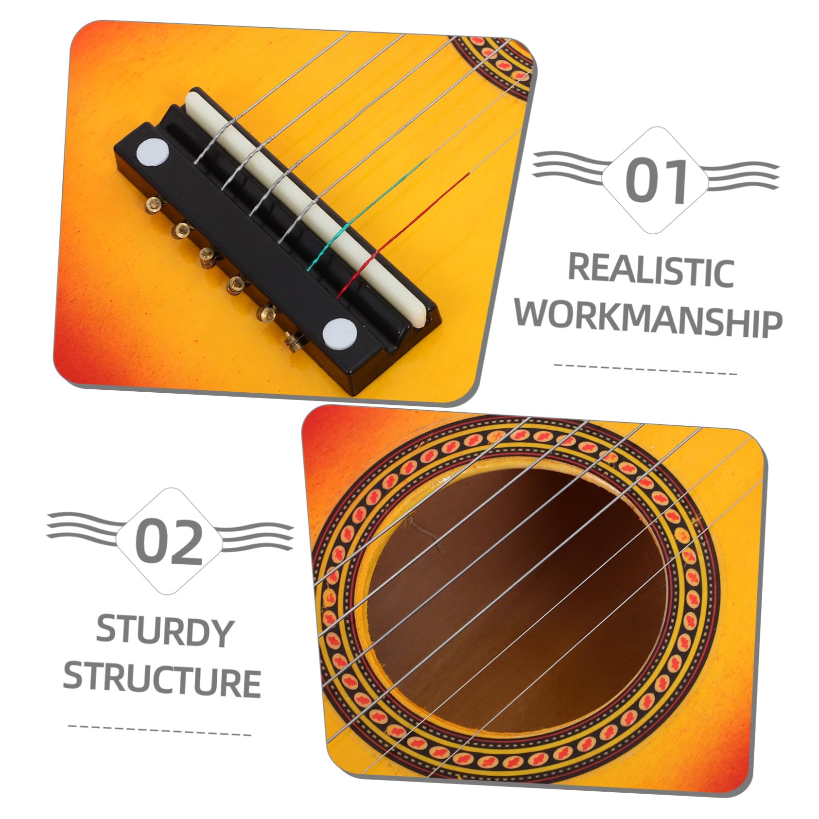 Juguete de Guitarra Musical 21 Pulgadas de Madera para Niños