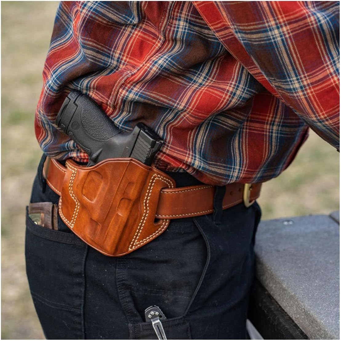 Galco Combat Master Belt Holster for S&W J Frame 640 Cent 2 1/8-Inch .357