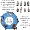 8pcs Air Hoses Quick Coupling 1/2 BSP Fittings Coupler Connectors Hose Compressor Air Pneumatic Plug Female Male Thread for Pneumatic Tool