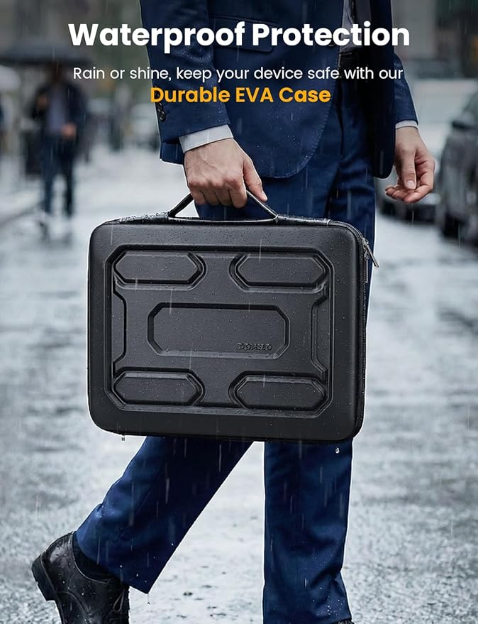 Funda rígida para laptop DOMISO 15-6 pulgadas impermeable negra miniatura 4