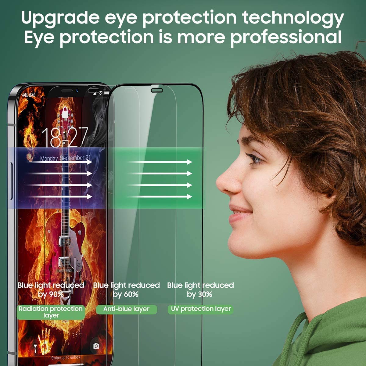 Pellicola In Vetro Temperato 3D Per IPhone 12 Pro Max (6.7 - Foto 2