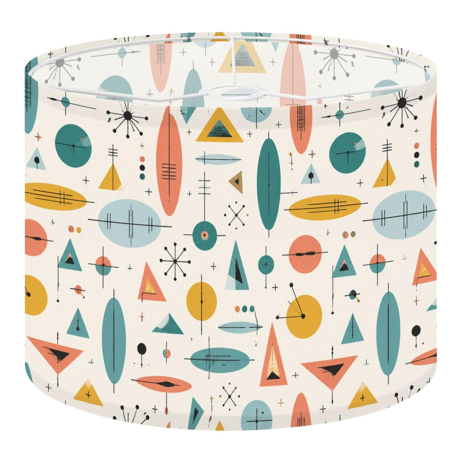 Deruinvaio Multi1 2Pcs 13In Lampshade Lamp Shade Colorful Geometric Abstract For Ceiling Light, Table Lamp Floor Lamp Easy Assembly Replacement Light Shade