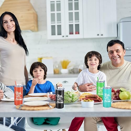 Miniatura 3 de Bokon Vaso de viaje de acero inoxidable de 16 onzas con tapa y pajilla, regalos de agradecimiento para empleados, compañeros de trabajo, amigos,