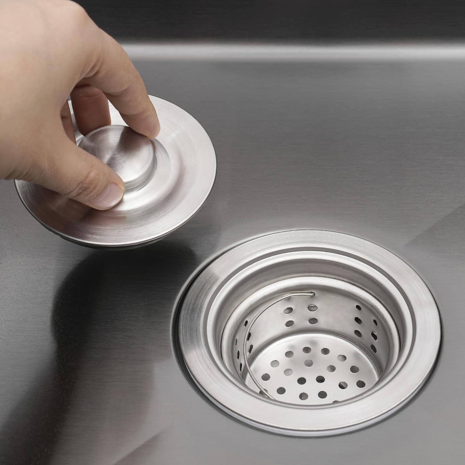 Fregadero de cocina de acero inoxidable, lavabo de cocina 45 x 50 cm, fregadero empotrado de 1 cubeta con tubos de desagüe, adecuado para montaje sobre superficie, empotrado o bajo encimera