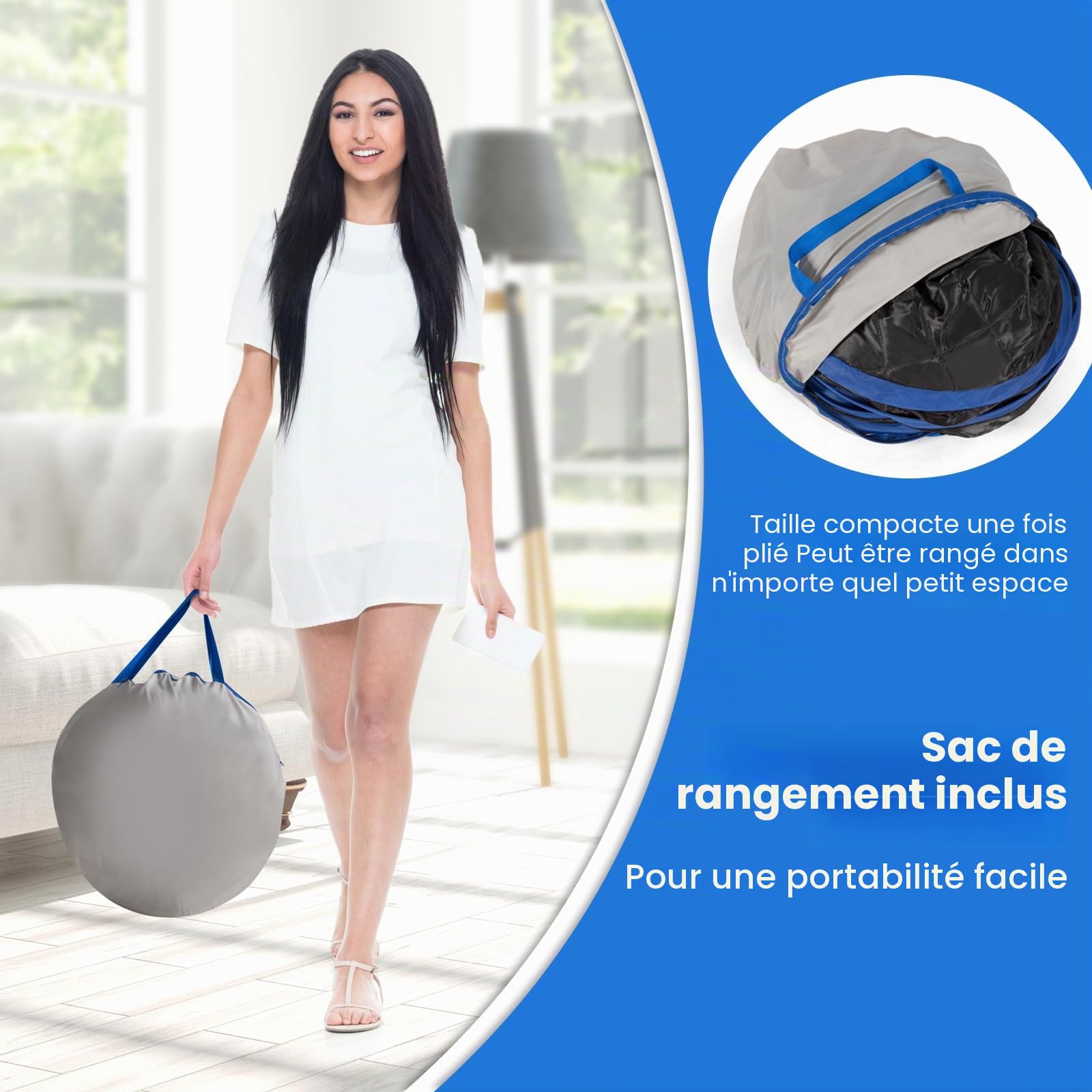GOPLUS Sauna Pliable 2L 1000W, Sauna à Vapeur Portable à Domicile avec Chaise Pliante, 9 Niveaux de Température Ajustables, Tente de Spa pour Amincissement, Détoxification (Noir)