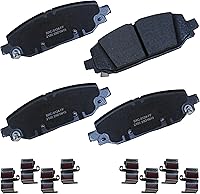 Vista 59 de Pastillas de freno traseras cerámicas Bendix Premium SBC1337 para Cadillac CTS 2014-2008, SRX 2016-2010, Chevrolet Camaro 2015-2010, Saab 9-4X 2011